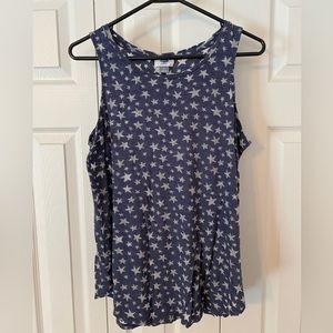 Old Navy vintage look star float tank top